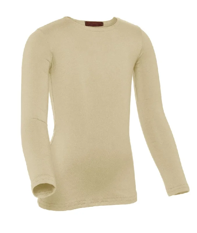 Tights with Bow DetailsPB&J Girls Cotton Long Sleeve Shell - Beige