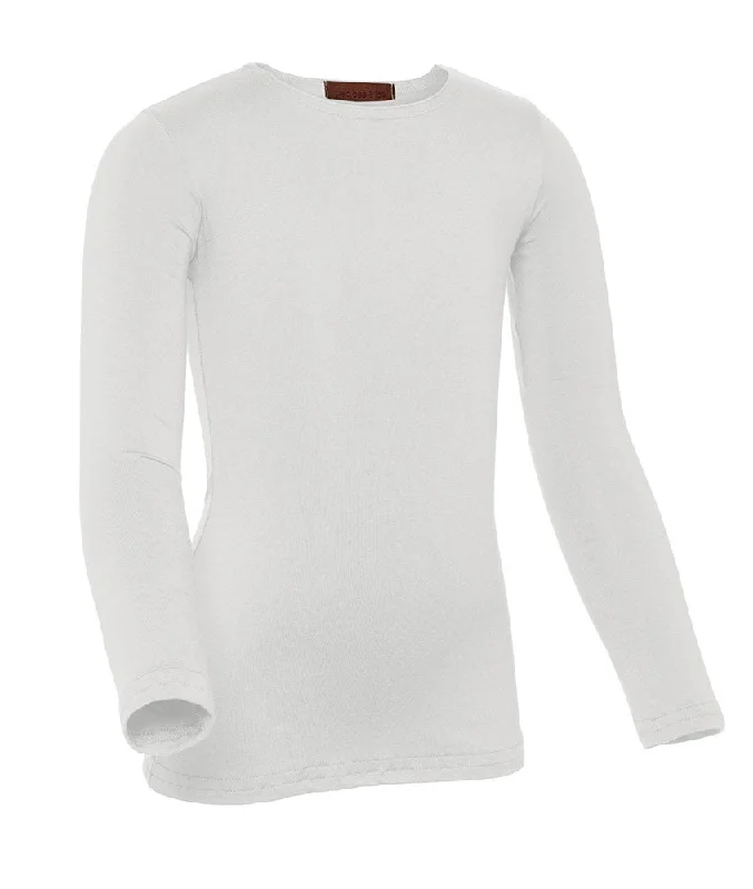 Tights with Suspender BeltsPB&J Girls Cotton Long Sleeve Shell - White