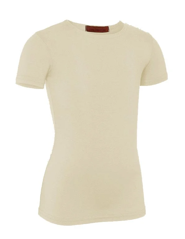 Fashion Tights for WomenPB&J Girls Cotton Short Sleeve Shell - Cream