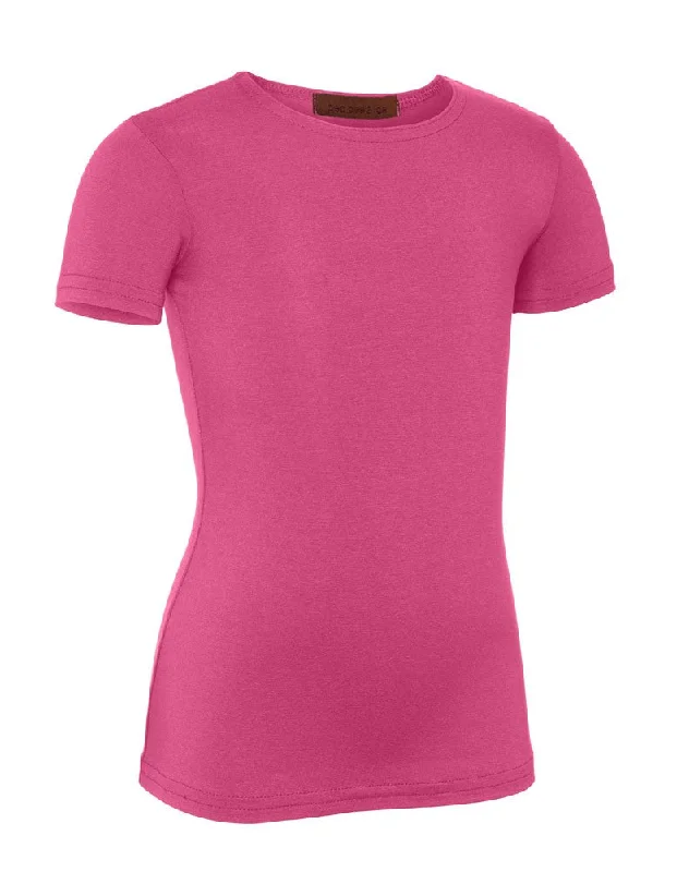 Thigh-High Tights for WomenPB&J Girls Cotton Short Sleeve Shell - Hot Pink