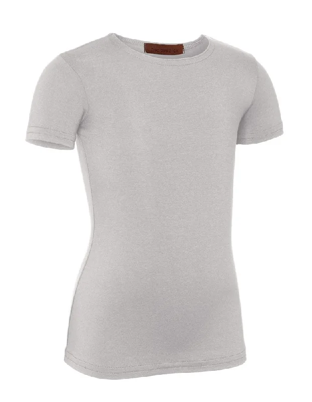 Women's Knee-High TightsPB&J Girls Cotton Short Sleeve Shell - Light Gray