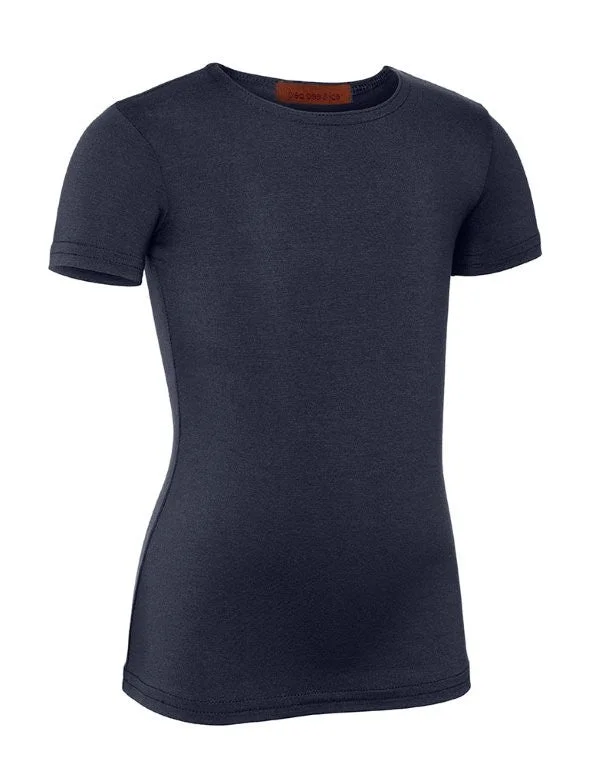Cotton Tights for ComfortPB&J Girls Cotton Short Sleeve Shell - Navy