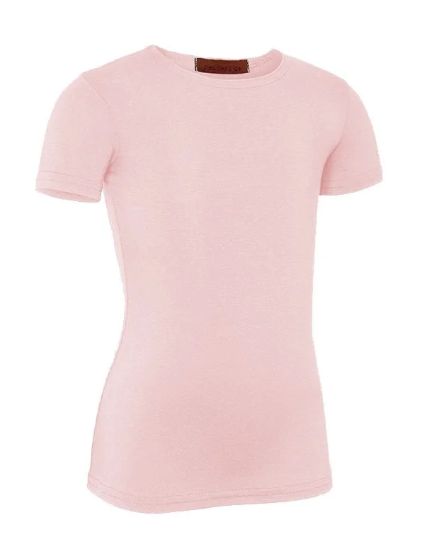 Women's Compression TightsPB&J Girls Cotton Short Sleeve Shell - Pink