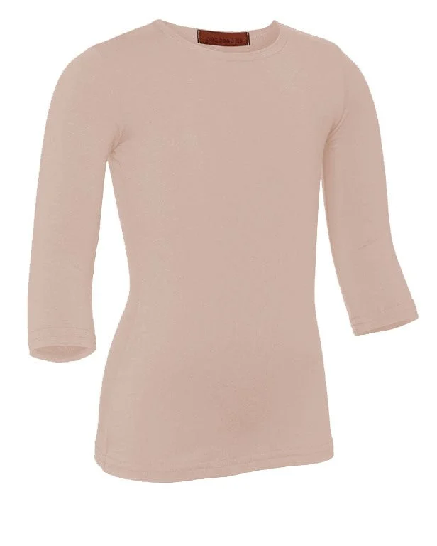 Tights with Geometric PatternsPB&J Girls Lycra 3/4 Sleeve Shell - Blush 59