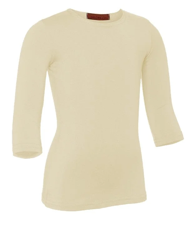 Women's Denim Look TightsPB&J Girls Lycra 3/4 Sleeve Shell - Ivory