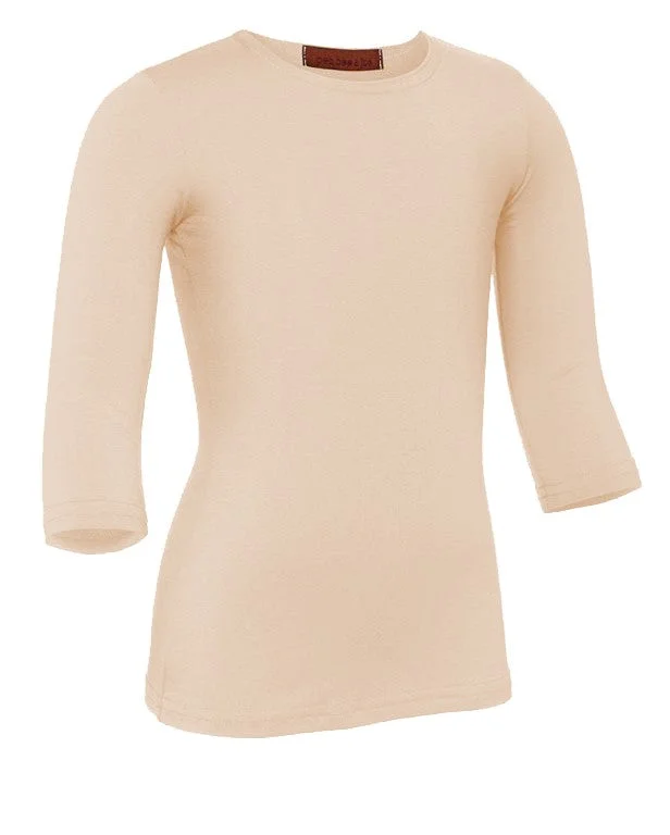 Women's Satin TightsPB&J Girls Lycra 3/4 Sleeve Shell - Linen