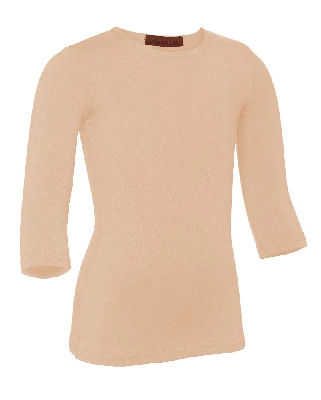 Color Block Tights for WomenPB&J Girls Lycra 3/4 Sleeve Shell - Melon