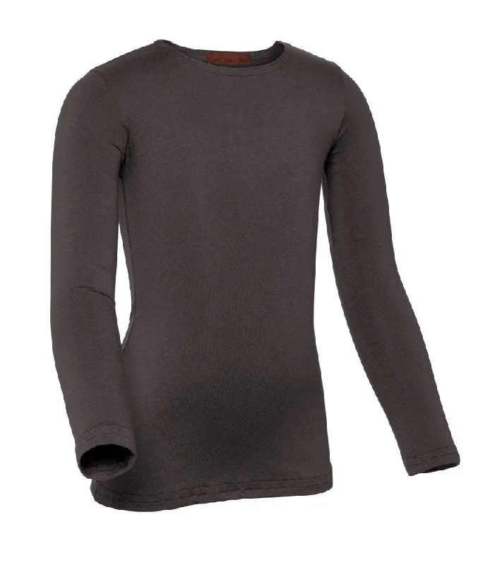 Cotton Tights for ComfortPB&J Girls Lycra Long Sleeve Shell - Slate Gray