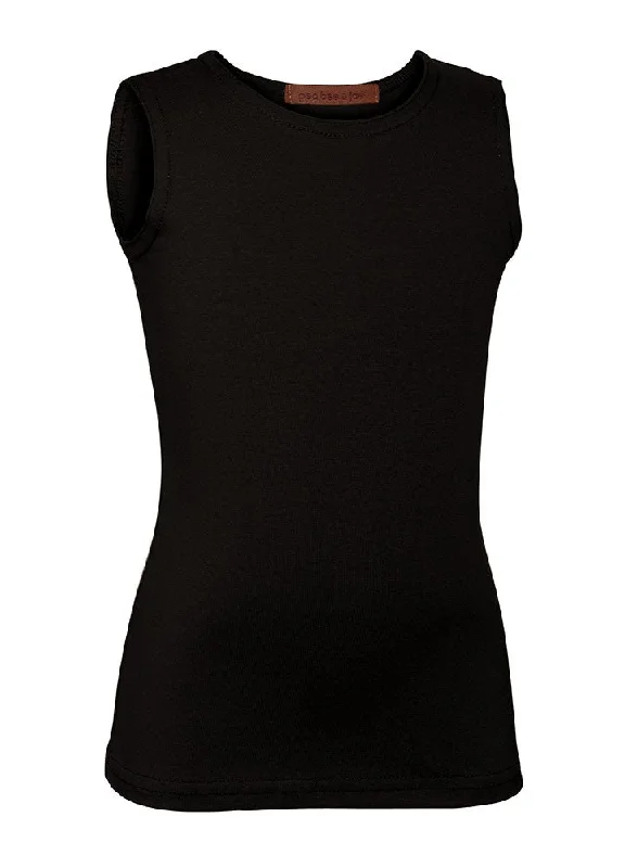 Tights with Floral DesignsPB&J Girls Lycra Sleeveless Shell - Black