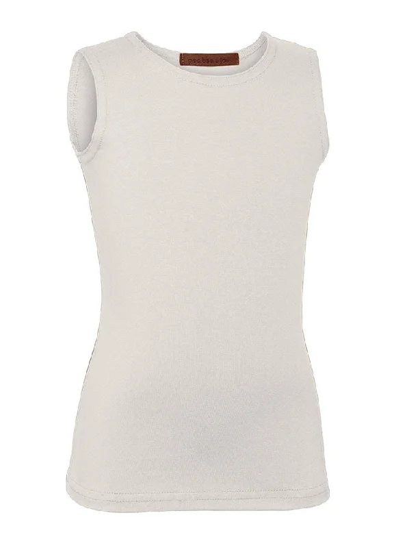 Women's Tights with PatternsPB&J Girls Lycra Sleeveless Shell - Off-White