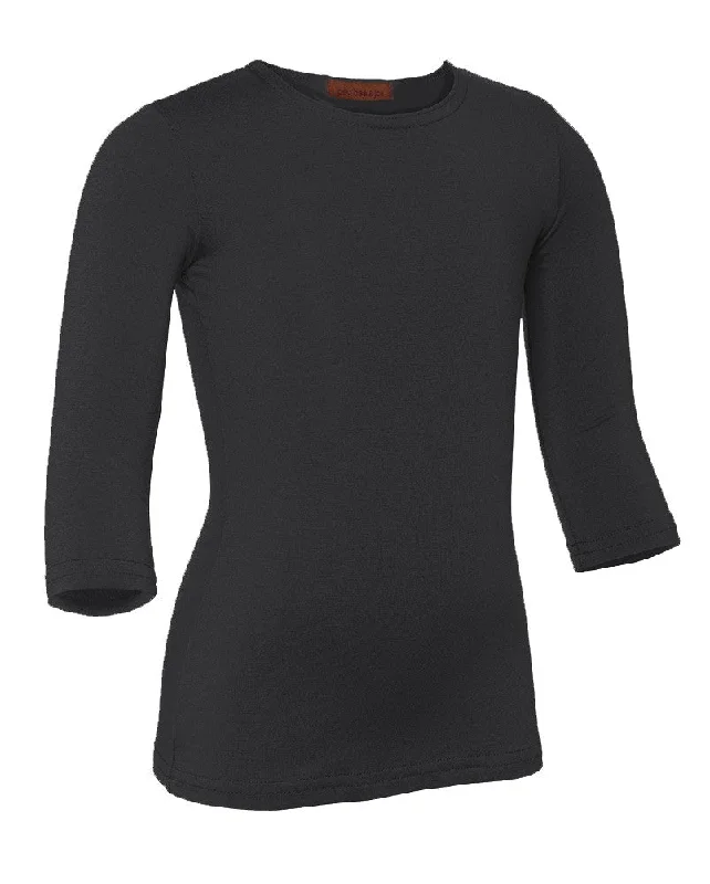 Tights for Dance PerformancesPB&J Girls Modal 3/4 Sleeve Shell - Charcoal