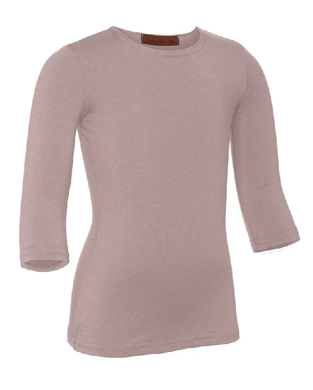 Women's Glitter TightsPB&J Girls Modal 3/4 Sleeve Shell - Mauve