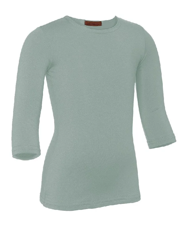 Footless Tights for WomenPB&J Girls Modal 3/4 Sleeve Shell - Sky Blue