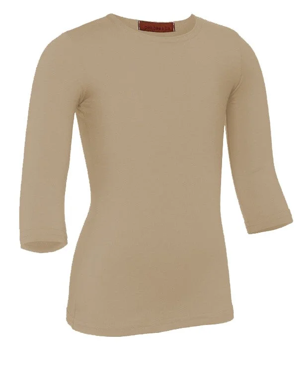 Tights with Suspender BeltsPB&J Girls Modal 3/4 Sleeve Shell - Tan