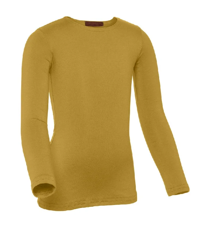 Women's Tights for RunningPB&J Girls Modal Long Sleeve Shell - Mustard