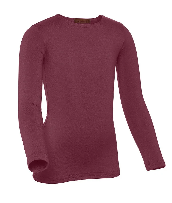 Women's Denim Look TightsPB&J Girls Modal Long Sleeve Shell - Raspberry