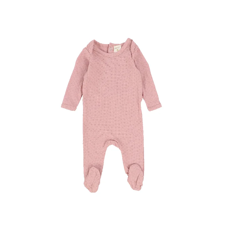 Semi-Opaque Tights for WomenAnalogie Pointelle Footie - Pink