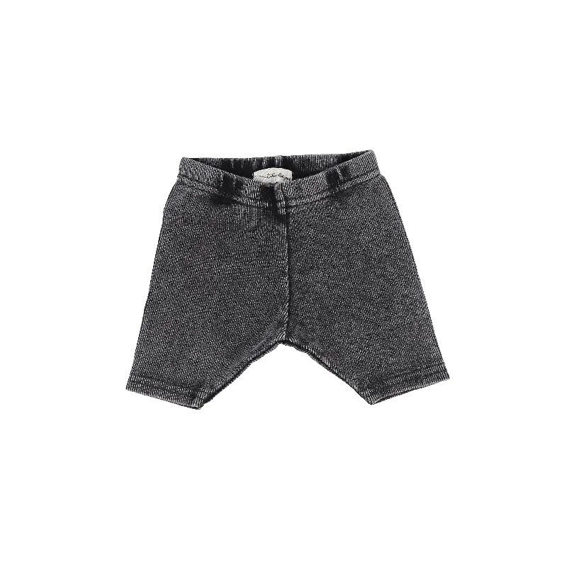 Women's Striped TightsLil Legs Ribbed Shorts - Grey Wash