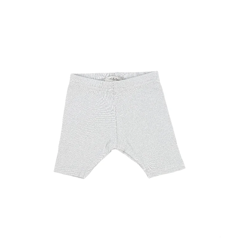 Polka Dot Tights for WomenLil Legs Ribbed Shorts - Light Grey