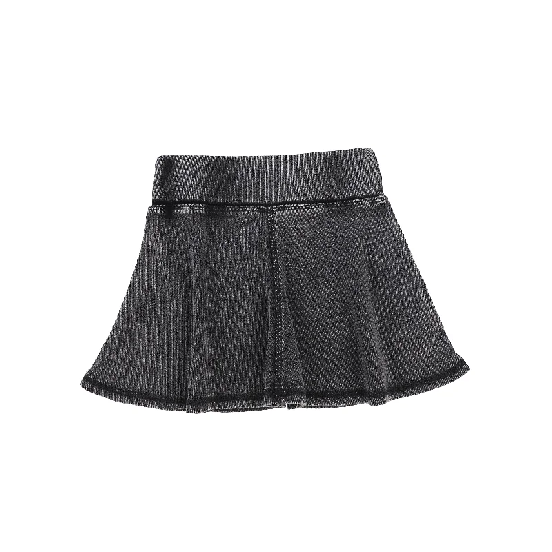 Women's Maternity TightsLil Legs Ribbed Skirt - Grey Wash