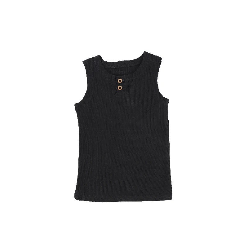 Women's Athletic TightsLil Legs Ribbed Tank - Black