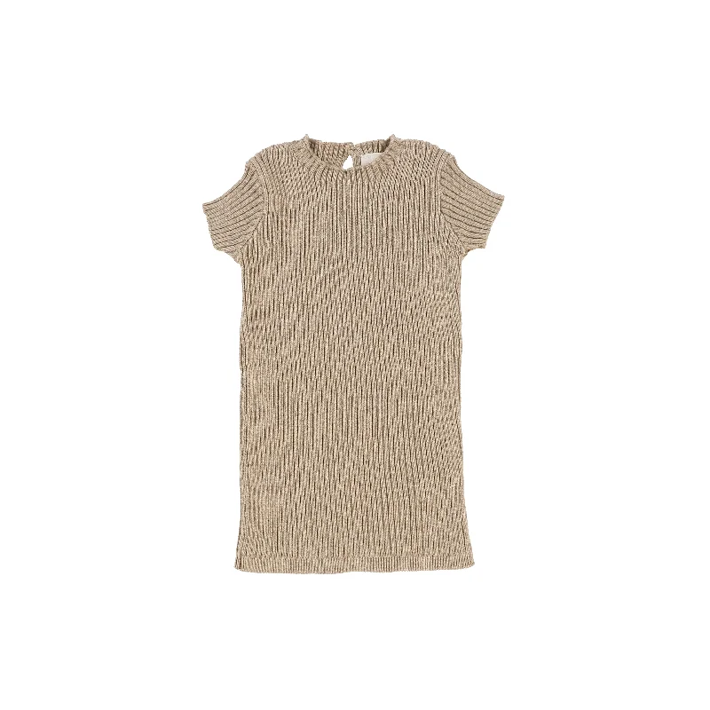 Tights with Cut-Outs for WomenAnalogie Short Sleeve Knit Sweater - Oatmeal