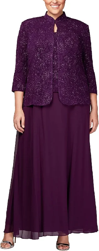 Maxi dresses with off - the - shoulder styles for a romantic and breezy look Alex Evenings AE425053 Long Formal Dress