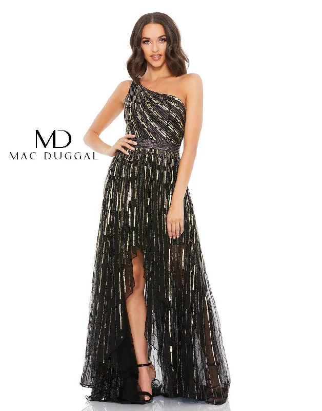 Leather maxi dresses for an edgy and bold appearance Mac Duggal 5381 High Low Prom Formal Dress Leather maxi dresses for an edgy and bold appearance Mac Duggal 5381 High Low Prom Formal Dress