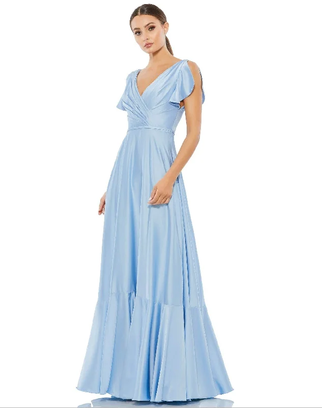 Maxi dresses with polka dot prints for a playful style Mac Duggal 11256 Long Formal Pleated Satin Dress Maxi dresses with polka dot prints for a playful style Mac Duggal 11256 Long Formal Pleated Satin Dress