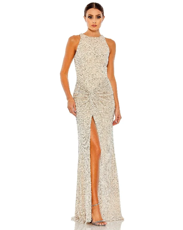 Metallic maxi dresses for a glamorous New Year's Eve party Mac Duggal 42025 Long Sleeveless Formal Prom Dress Metallic maxi dresses for a glamorous New Year's Eve party Mac Duggal 42025 Long Sleeveless Formal Prom Dress