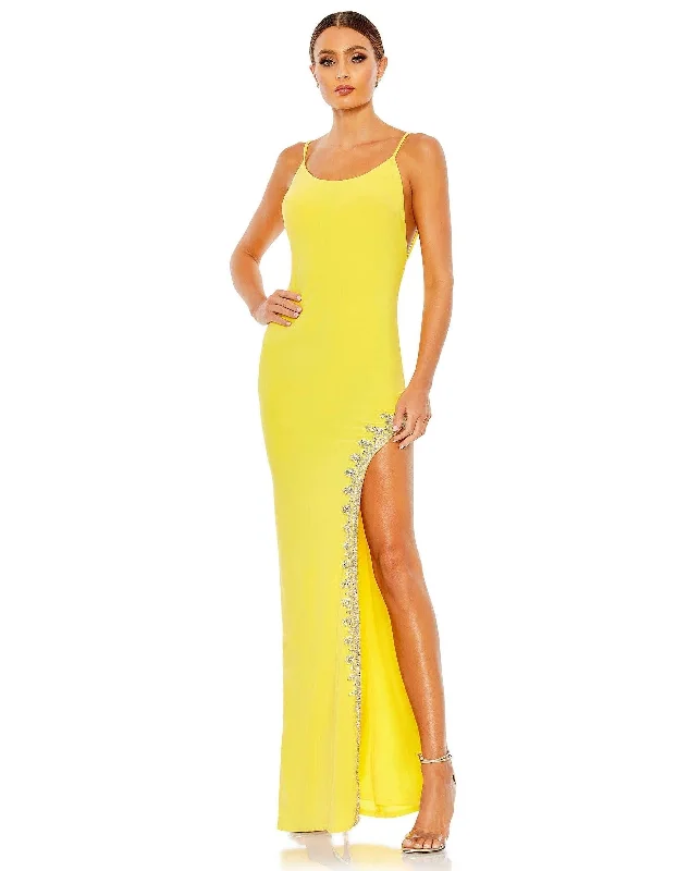 Maxi dresses with a cinched waist for a defined silhouette Mac Duggal 42002 Prom Long Fitted Formal Sexy Dress