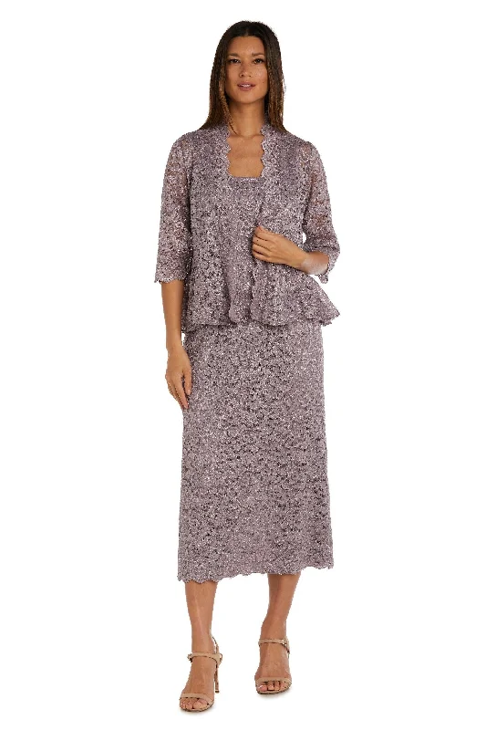 Maxi dresses with balloon sleeves for a vintage - inspired style R&M Richards 9282 Mother Of The Bride Long Dress Sale